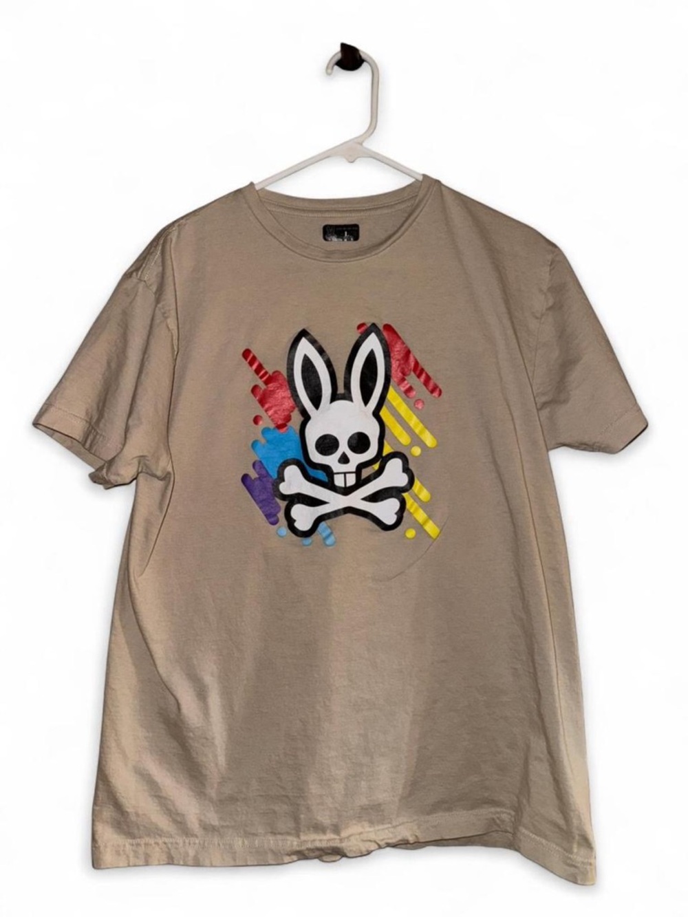 Psycho Bunny color skull graphic t-shirt